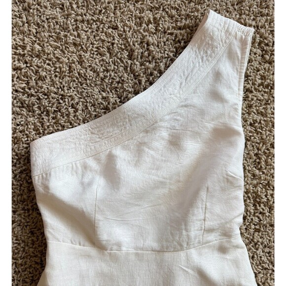 Farm Rio Anthropologie One-Shoulder A-Line Smocked Dress Women's Size XXS Petite - Picture 5 of 16